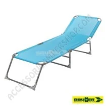 Lettino Bahia Brunner in Alluminio e Syntex Blu | Accessoricampershop.com