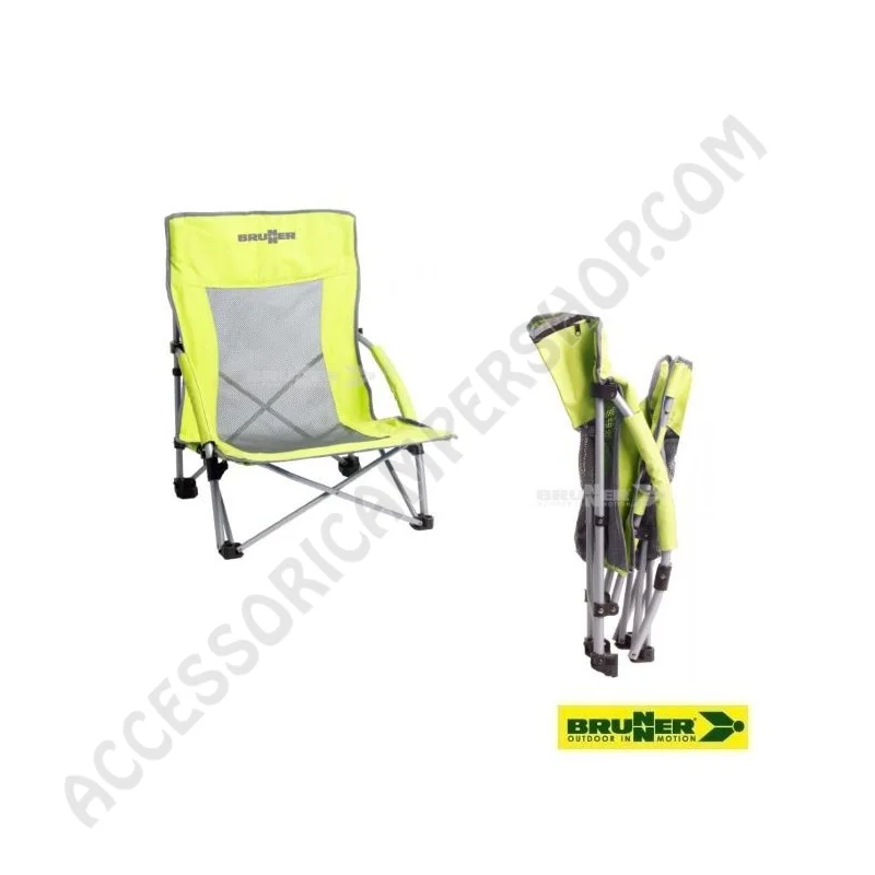 Spiaggina Cuba Airback Brunner con Tela Traspirante | Accessoricampershop.com