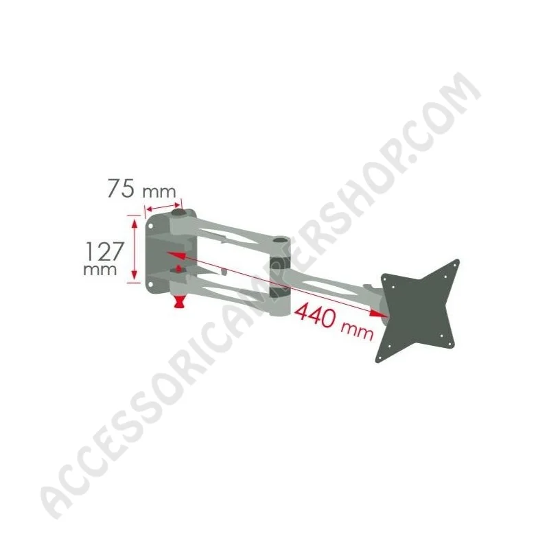 Porta TV LCD a Braccio 3 Articolazioni | Accessoricampershop.com