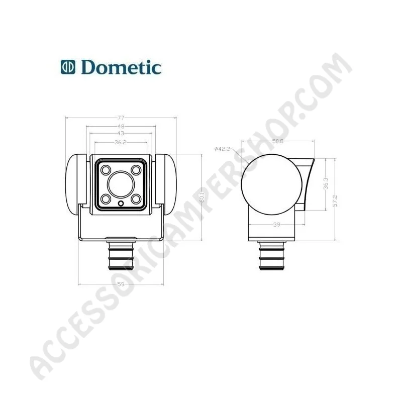 Telecamera Retromarcia Dometic PerfectView CAM 45NAV | Accessoricampershop.com