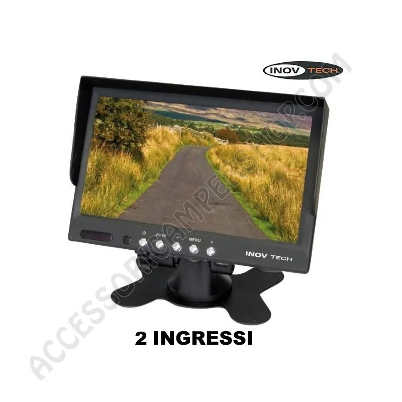 Monitor LCD 7” per retromarcia con 2 ingressi | Accessoricampershop.com