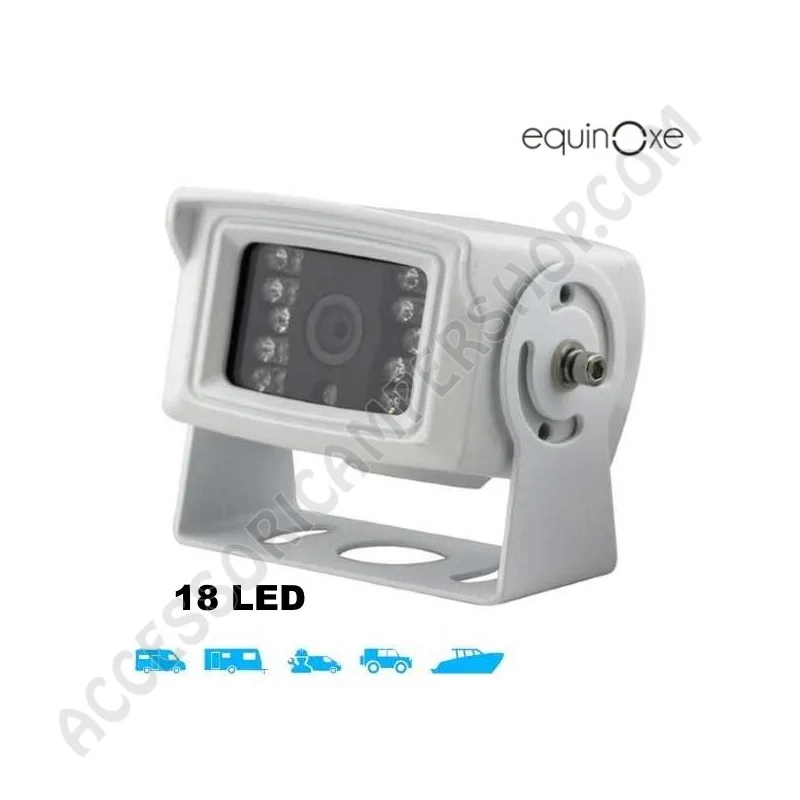 Telecamera retromarcia EquinOxe 18 LED bianca | Accessoricampershop.com