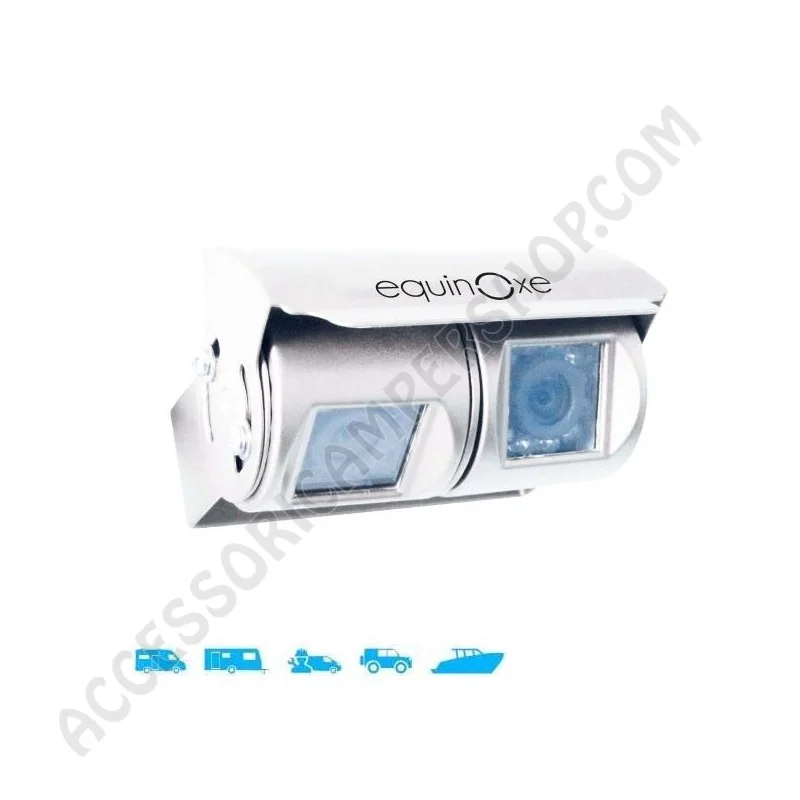 Telecamera retromarcia doppia fotocamera LED | Accessoricampershop.com