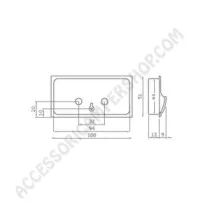 Maniglia Incasso V513 Pull Open Cromo Lucido | Accessoricampershop.com