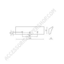 Maniglia Incasso V503 per Antine in Zama Cromo Lucido | Accessoricampershop.com