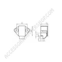 Maniglia Incasso V503 per Antine in Zama Cromo Lucido | Accessoricampershop.com