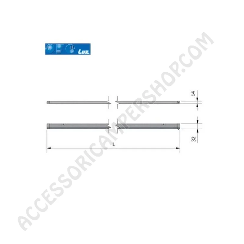 Plafoniera OFOLUX 120LED per camper | Accessoricampershop.com