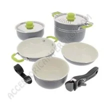 Set 8 Pezzi Pentole Alluminio Ceramico Antiaderente | Accessoricampershop.com