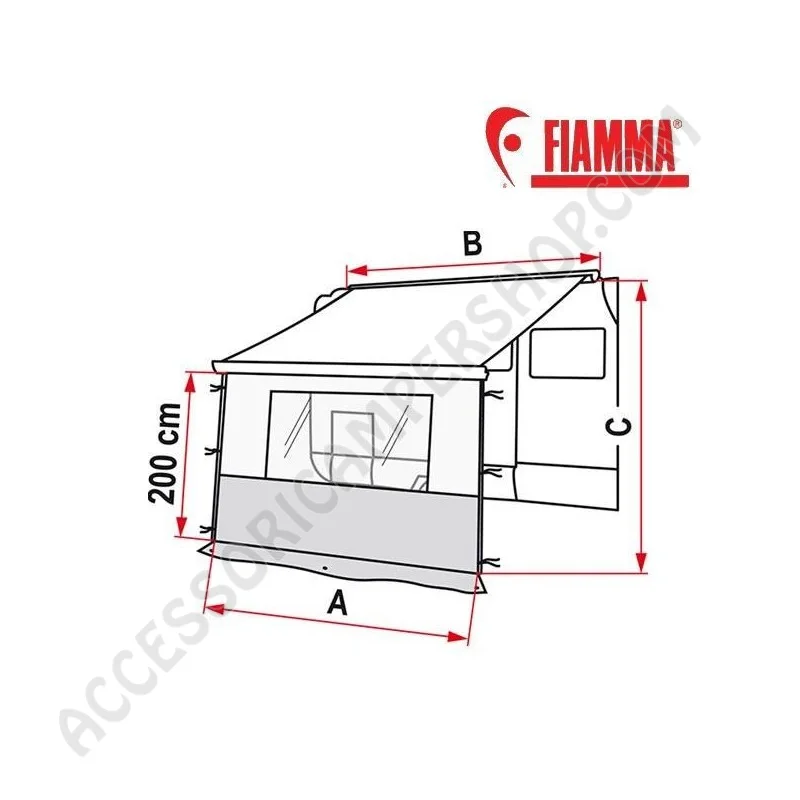 Parete Frontale Blocker Pro Fiamma per Camper | Accessoricampershop.com