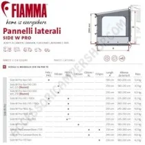 Parete Laterale Side W Pro Fiamma per Tendalini | Accessoricampershop.com
