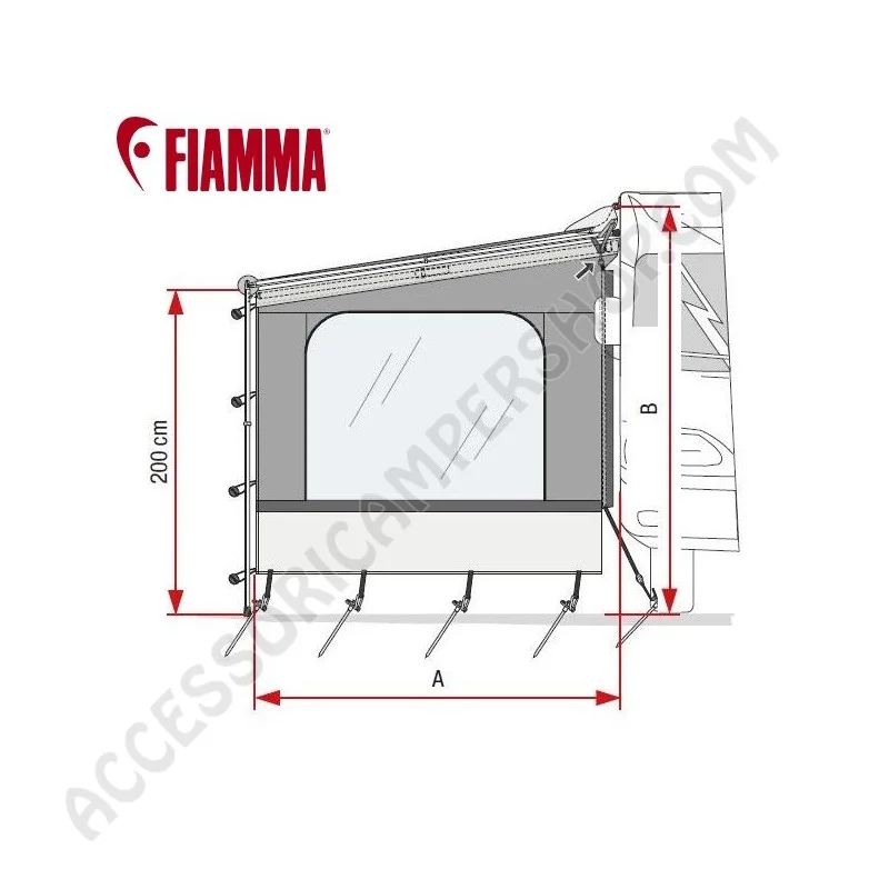 Parete Laterale Side W Caravanstore Fiamma | Accessoricampershop.com