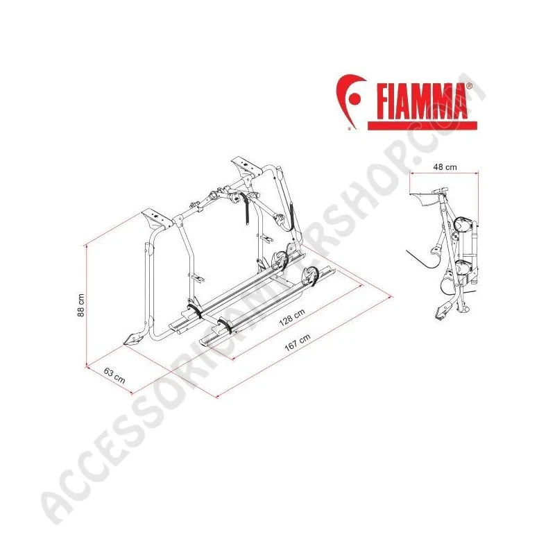 Porta-bici Fiamma Carry-Bike VW T6 Pro 2022 | Accessoricampershop.com