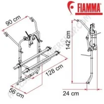Porta-bici Fiamma Carry-Bike VW T5 per Van | Accessoricampershop.com