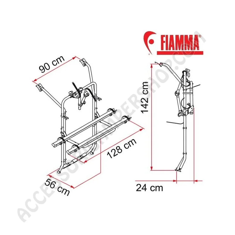 Porta-bici Fiamma Carry-Bike VW T5 per Van | Accessoricampershop.com