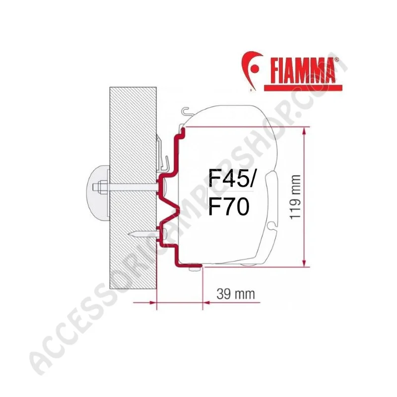 Adapter Rapido 90DF 450 cm per Tendalini Fiamma | Accessoricampershop.com