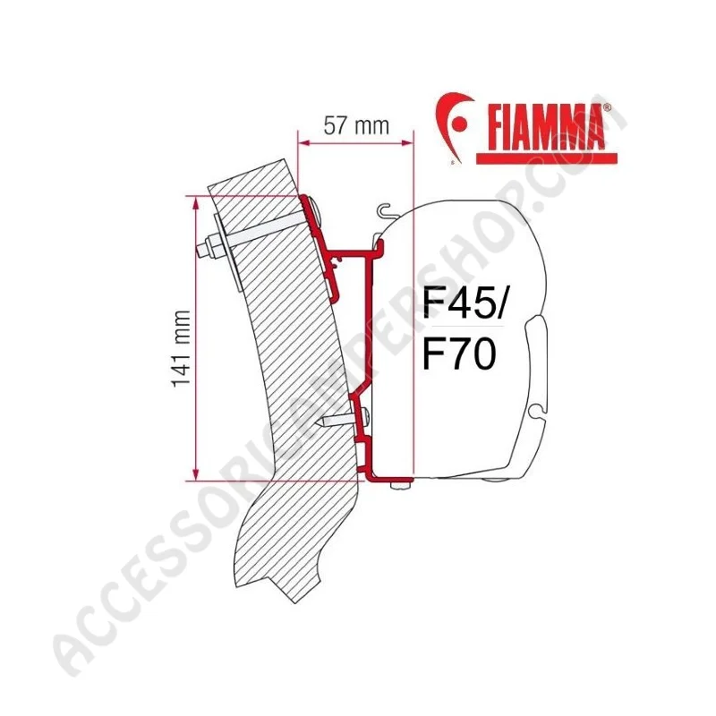 Adapter Wingamm Oasi 230 per Tendalini Fiamma | Accessoricampershop.com