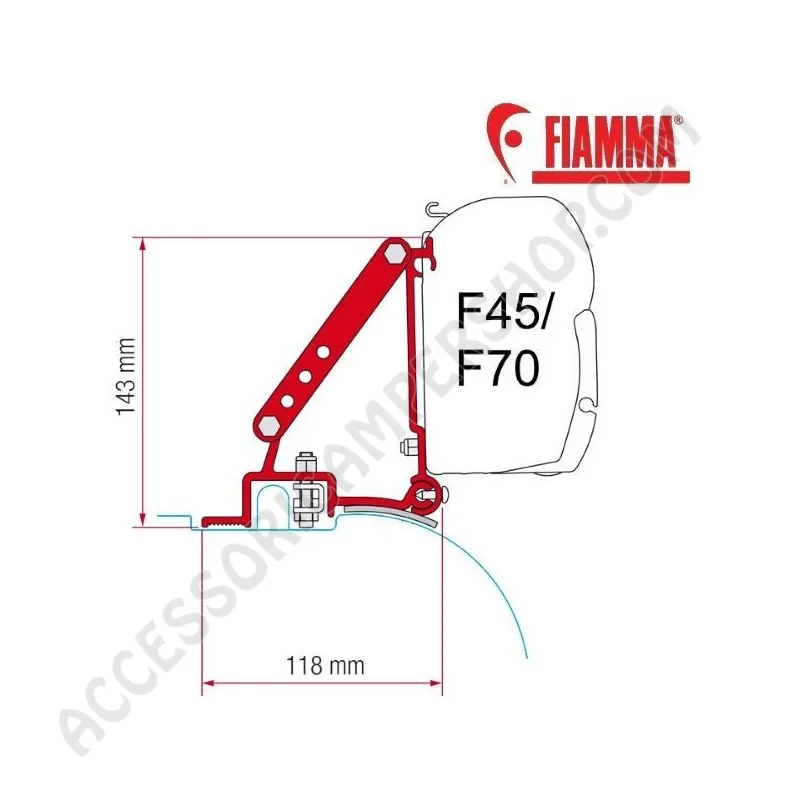 Adattatore Staffe Fiat Ducato, Jumper, Boxer H2 | Accessoricampershop.com