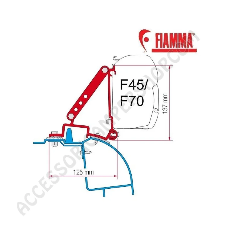 Adattatore Staffe Renault Master H2 per Tendalini Fiamma | Accessoricampershop.com