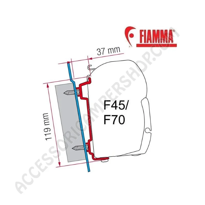 KIT ADATTATORE STAFFE FORD TRANSIT PER TENDALINI | Accessoricampershop.com