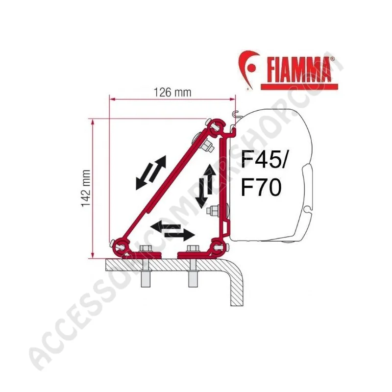 Kit Multi Optional Fiamma F45 F70 per Ford Transit | Accessoricampershop.com