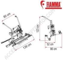 Porta-bici Fiamma Carry-Bike Mercedes Viano | Accessoricampershop.com