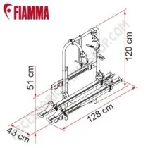 Porta-bici Fiamma Carry-Bike 200 DJ Ducato | Accessoricampershop.com