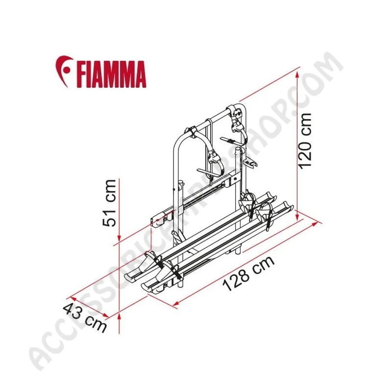 Porta-bici Fiamma Carry-Bike 200 DJ Ducato | Accessoricampershop.com
