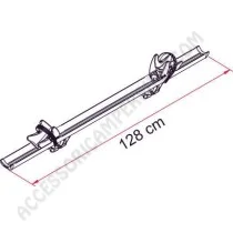 Canalina RAIL PREMIUM S Deep Black per Portabici | Accessoricampershop.com