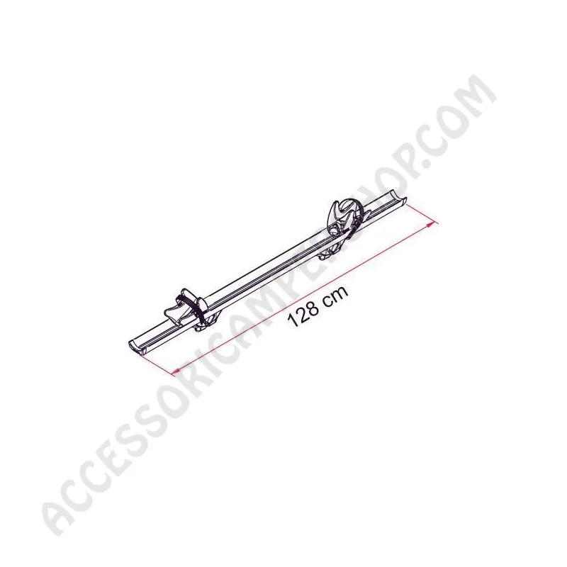 Canalina RAIL PREMIUM S Deep Black per Portabici | Accessoricampershop.com