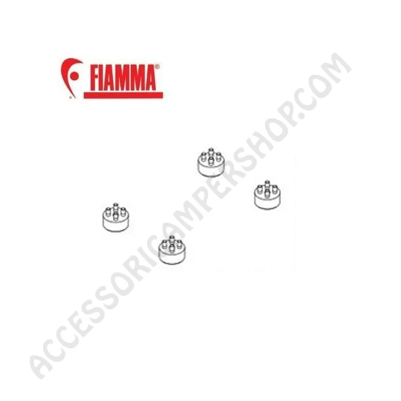 Kit Piedini Antivibranti Aqua F Ricambio Originale | Accessoricampershop.com