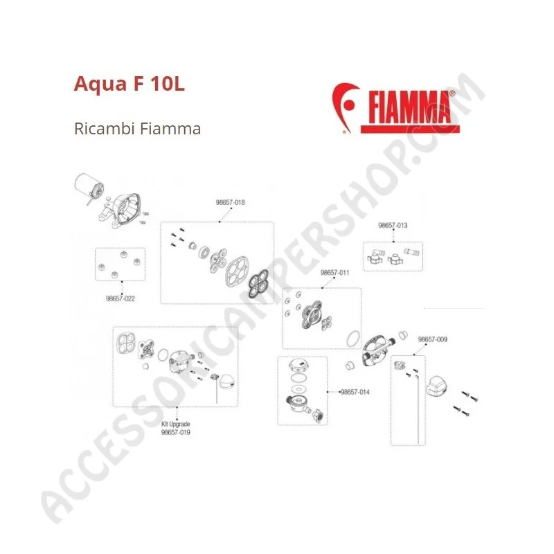 Kit Pressostato Aqua F Ricambio Originale | Accessoricampershop.com