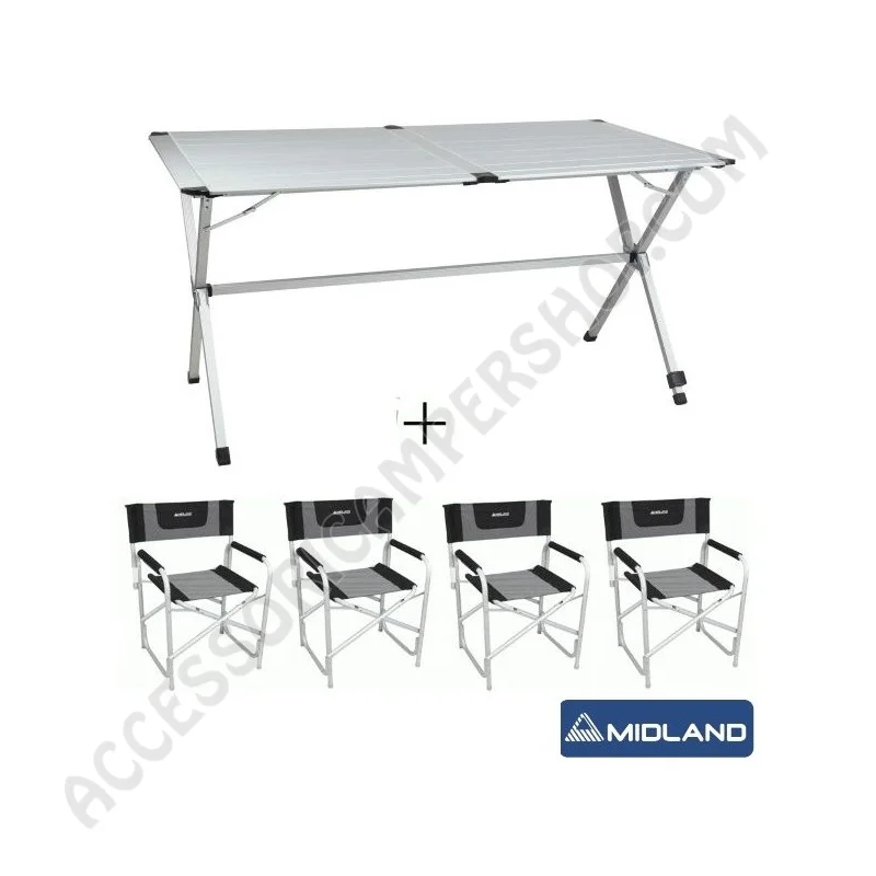 Kit Tavolo Pieghevole e Sedie da Campeggio | Accessoricampershop.com