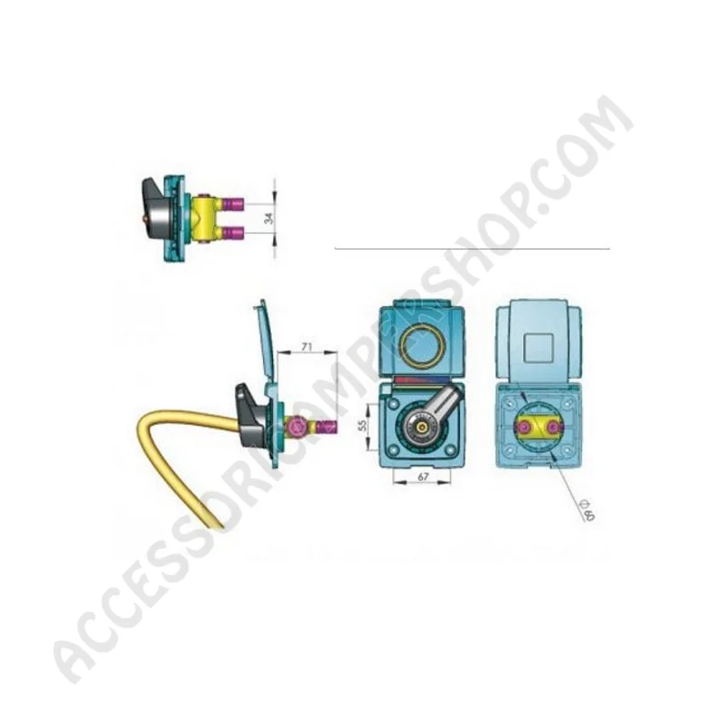 Presa Esterna Acqua con Miscelatore e Doccia | Accessoricampershop.com