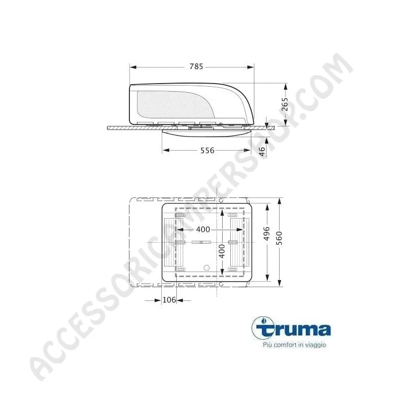 Condizionatore AVENTA COMPACT PLUS TRUMA 2200W | Accessoricampershop.com