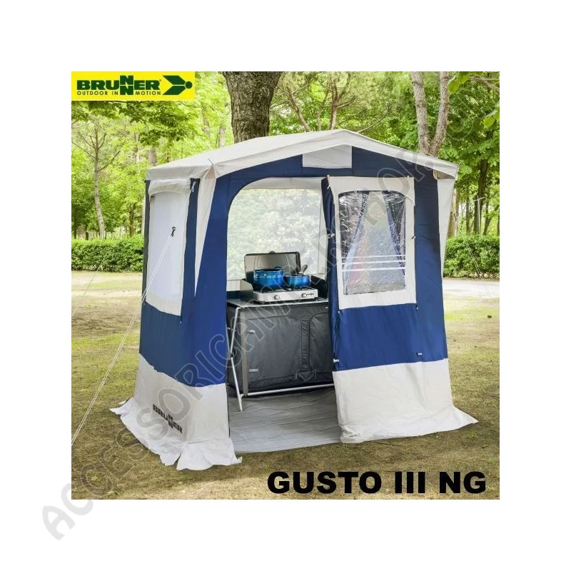 Tenda Cucina GUSTO III NG Blu 200x200 cm per Campeggio | Accessoricampershop.com