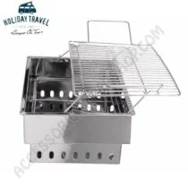 Barbecue Pieghevole Inox per Campeggio | Accessoricampershop.com