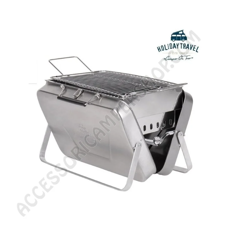 Barbecue Pieghevole Inox per Campeggio | Accessoricampershop.com