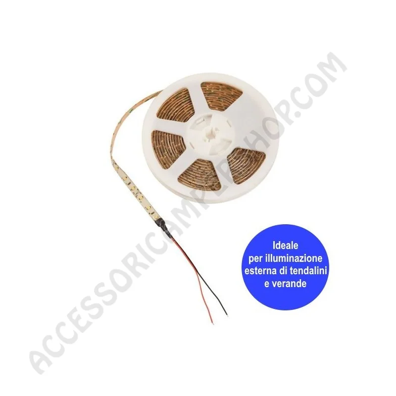 Striscia LED 12V 5 Metri per Tendalini e Verande | Accessoricampershop.com
