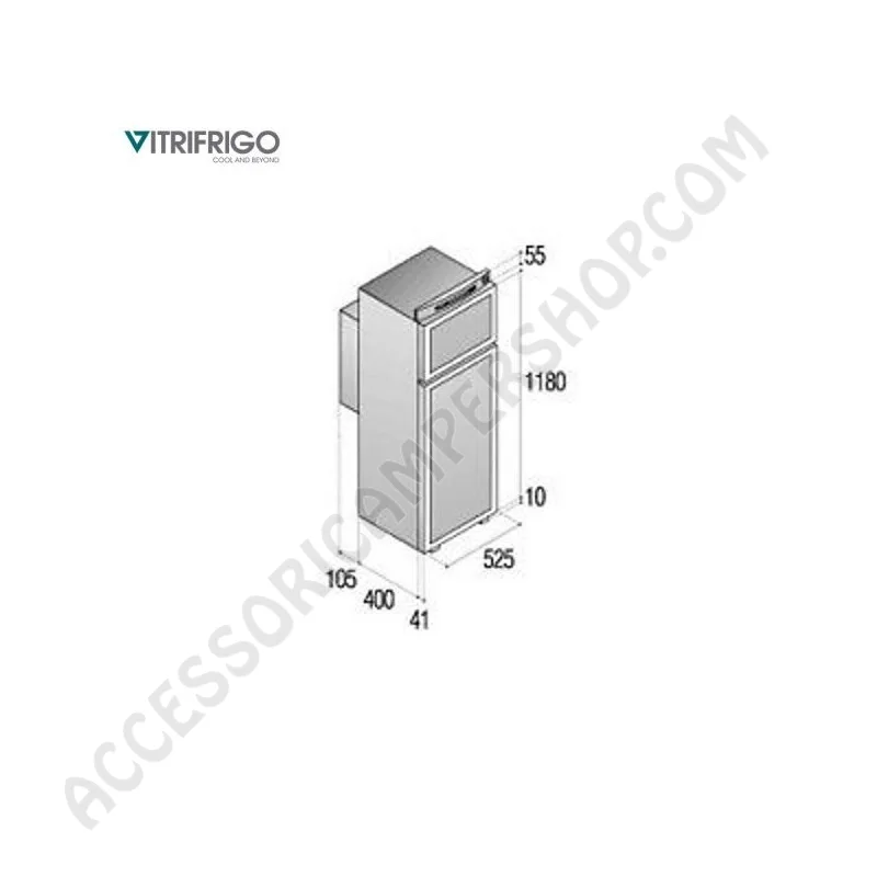 Frigorifero Trivalente Vitrofrigo 150L per Camper | Accessoricampershop.com