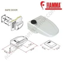 Chiusura di Sicurezza Serratura Esterna Bianco | Accessoricampershop.com