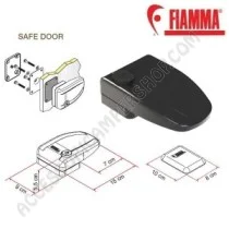 Chiusure di Sicurezza SAFE DOOR 3 Fiamma Nero | Accessoricampershop.com