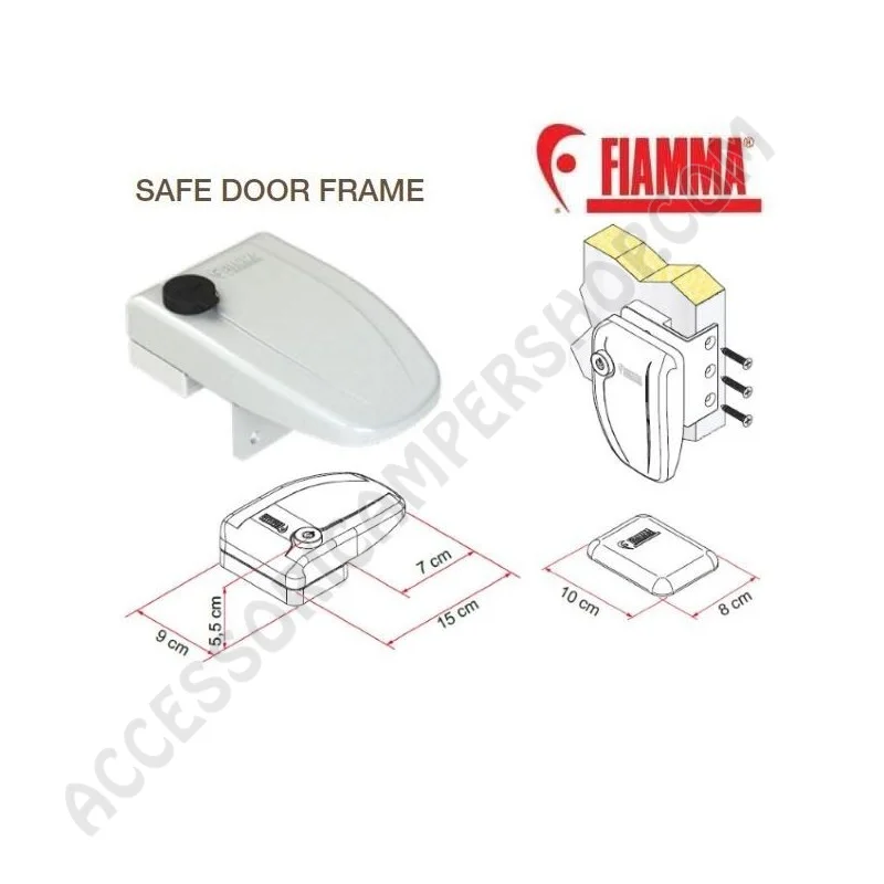 Chiusura di Sicurezza Safe Door Frame Bianca | Accessoricampershop.com