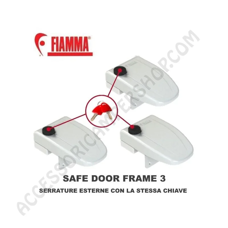 Chiusure di sicurezza per camper bianche | Accessoricampershop.com
