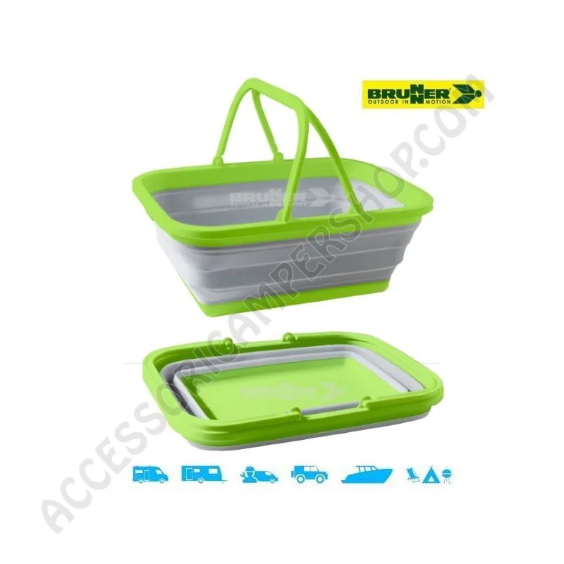 Bacinella Ripiegabile Rettangolare Salvaspazio | Accessoricampershop.com