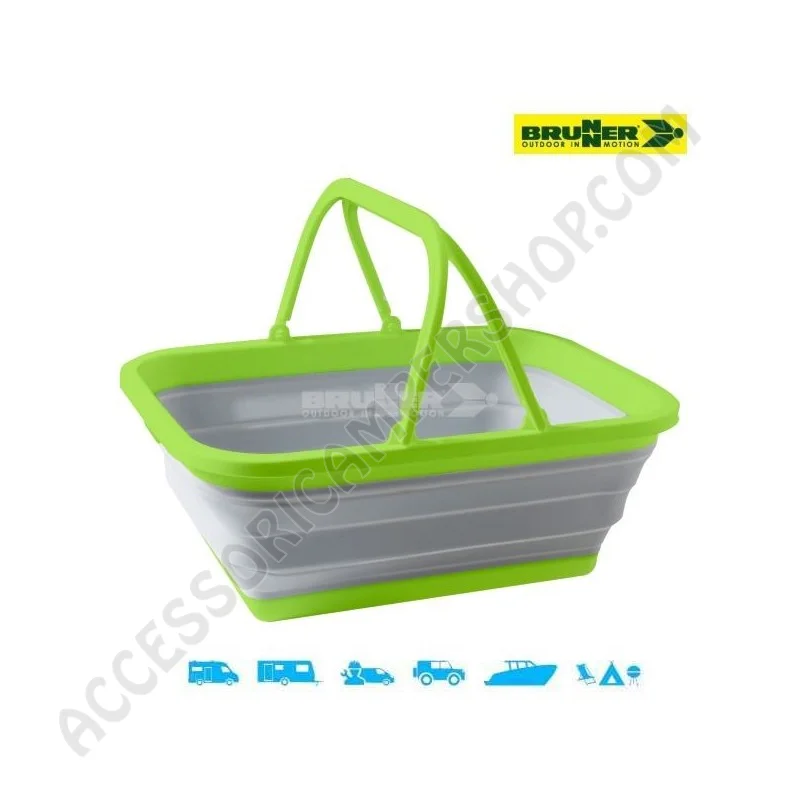 Bacinella Ripiegabile Rettangolare Salvaspazio | Accessoricampershop.com