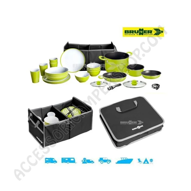 Set Popote Alluminio e Stoviglie per Campeggio | Accessoricampershop.com