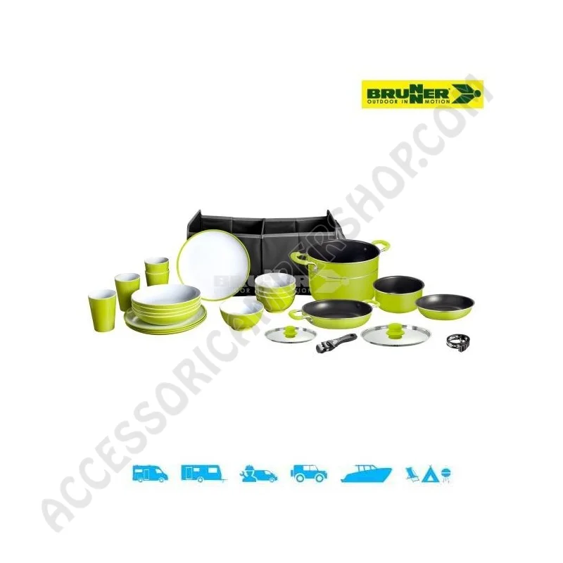 Set Popote Alluminio e Stoviglie per Campeggio | Accessoricampershop.com
