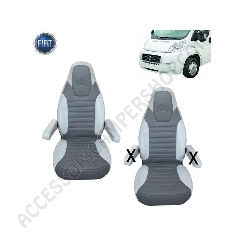 Fodere Copri Sedile Fiat Ducato 2006-2014 Grigio | Accessoricampershop.com