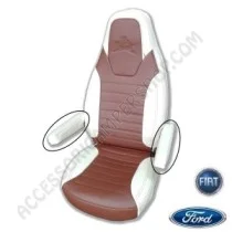 Fodere Copri Braccioli Eco-Pelle Beige/Marrone | Accessoricampershop.com