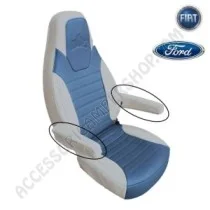 Fodere Copri-Braccioli Eco-Pelle Avio/Grigio | Accessoricampershop.com